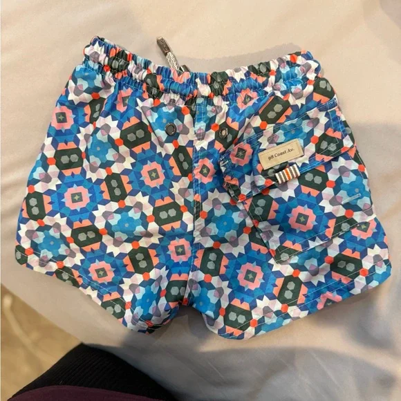 Colorful Geometric Kids Swim Trunks - Picture 3 of 5